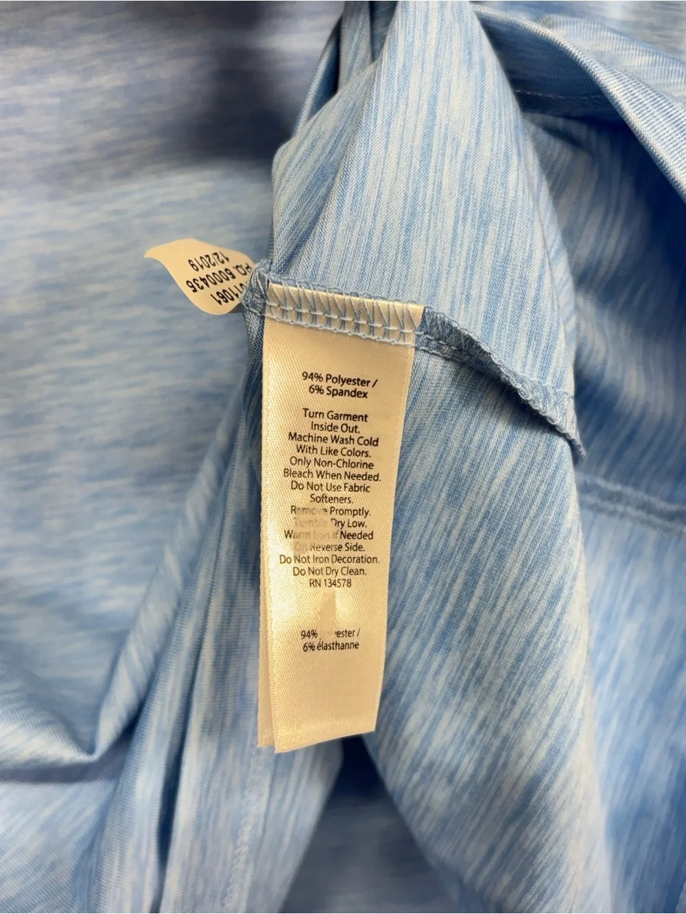 ✨Vineyard Vines Performance Long Sleeve Shirt Blue Size S - Picture 11 of 11